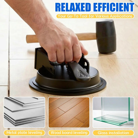 Floor Gap Fixer Tool For Laminate And Vinyl Flooring Plank Gap Repair Kit Heavy Duty Repair Solution being used on wood floor