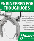 Open Frame Pipe Saddle Cutter For Beveling Torch Guide with lightweight design and versatile spacer for precise beveling.
