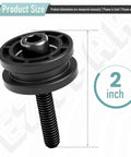 Heavy Duty Table Roller Kit For Ridgid And Ryobi 7 Inch Tile Saw, 2-inch roller with black finish for smooth cutting.