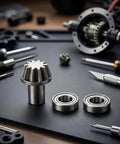Bevel Gear And Drivetrain Bearing Upgrade Kit For RC Cars 1 16th And 1 14th Scale, Powder Metallurgy Metal Construction, Tough Replacement Part For Smooth Handling On Road And Gravel Surfaces, gear and bearings