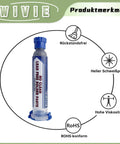 Low-Temp Lead-Free Solder Paste For Precision Soldering With Tin-Bismuth Alloy, Melts At 138 Celsius To Protect PCBs And Components.