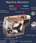 Straight Up Durable Corner Sealing Labeling Machine, Semi Automatic Right Angle Applicator Built To Last, Zero Hassle Desktop Workstation For Cosmetics Food Gift Boxes, Cranks Out 30 To 60 Labels Per Min showing internal components like PLC touch panel and stainless steel frame.