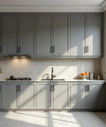 Modern kitchen featuring 3.5 Inch Matte Black Stainless Steel Cabinet Handles 20 Pack Built To Last Tough As Nails Cabinet Pulls Knobs