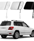Rear Bumper Tow Hook Cover Right Passenger Side For GLK X204 2009 2010 2011 2012 With Towing Eye Cap Trailer Cover Silver Finish