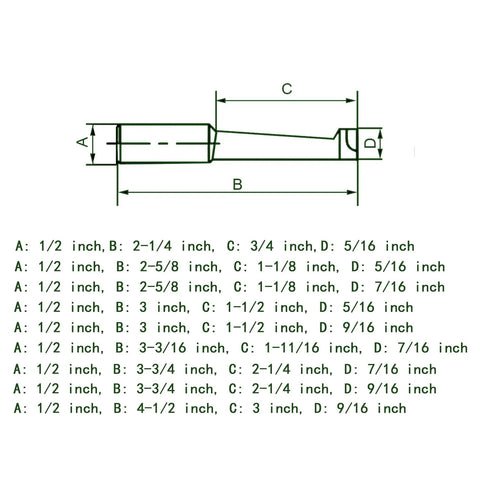 Technical diagram of 2 Inch Boring Head With MT3 Shank And 3/8 Inch 16 Thread Precision Boring Tool Set detailing dimensions.