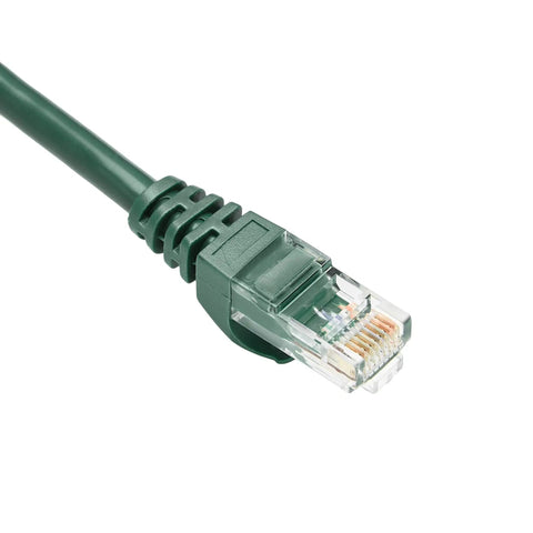 High Speed Cat6 Ethernet Patch Cable Set 10 Gbps Internet Link With RJ45 Gold Plated Connectors Snagless Shielded Green Cable