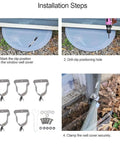 Installation steps for Heavy Duty Window Well Cover Clamp Kit With Cold Rolled Steel And Zinc Plated Finish, Heavy Duty Spring Clips For Secure Safe Installation, Perfect For Long Term Outdoor Use No Rust Or Corrosion Issues.