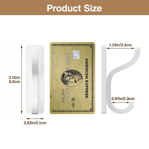 Product size comparison of Heavy Duty Adhesive Wall Coat Hooks Four Pack With Double Hooks Stick On Door Hanger Metal Hooks