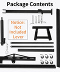 Package contents of the Badass Folding Hydraulic Engine Hoist With Telescopic Boom That Cracks Up To 4400 Pounds.