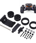 Head Up Wheel Upgrade Kit For 1x10 Off Road RC Cars With Wheelie Bar And Rubber Tire Skins Durable Plastic Columns And Stainless Steel Shaft For Savage Stability On DBX 10 7530 components