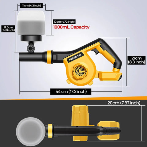 Cordless Handheld Spreader For Lawns Compatible With Dewalt 20V Max Batteries Fertilizer Grass Seed And Ice Melt Adjustable Openings