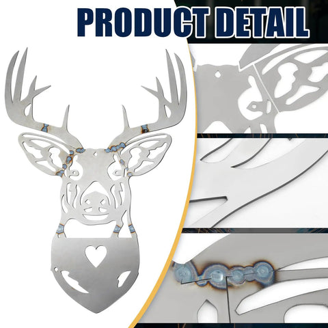 Welding Practice Kit For Beginners Metal Art Project with deer head sculpture, 201 carbon steel plates for TIG MIG ARC welding.