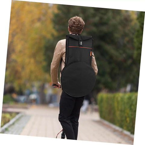Road Warrior Portable Drum Bag Built Tough With Heavy Duty Oxford Fabric For Snare Drums And Percussion Gear Provides waterproof travel storage worn as a backpack.