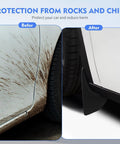Tesla Model Y Mud Flaps 4Pcs Set No Drill Tire Splash Guards for 2020-2024 OEM-Style Front And Rear Fender Protection comparison