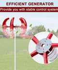 Powerful 1000W Vertical Wind Turbine For Home Use With 5 Nylon Blades 12V 24V Battery Ready shown in countryside