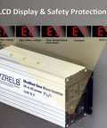 Grind Ready 1200 Watt Power Inverter Converting 12V DC To 110V AC With 2400W Peak Output For RV with LCD Display.
