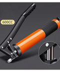 Beefed-Up Manual Oiling Gun With Pistol Grip 10,000 PSI High Pressure Grease Gun 600cc Capacity Double Piston System
