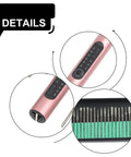 Go-To Cordless Rotary Tool Kit With 3 Speed Engraving Pen And LED Display, 25W Drill Grinder For Carving, Polishing And Cutting, 3.6V Portable Power Tool For DIY Projects And Light Pro Work, pink body with bit set