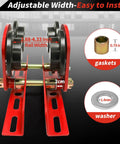 Electric Hoist Trolley For I Beam Lifting Built Tough 1 Ton Heavy Duty Capacity 2200 Lbs Adjustable Flange Width 2.68 To 4.33 Inches Dual Wheel