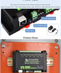 8-Channel Ethernet Relay Module with Modbus RTU TCP Protocol in ABS rail-mount case, showing PoE power and connection ports