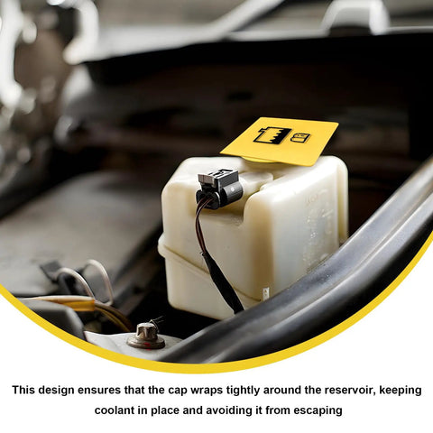 Engine Coolant Reservoir Cap Replacement For Your Ride Radiator Overflow Tank OEM 55111074AA 52079331 installed on vehicle