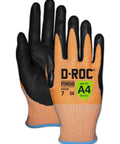 TriTek Oil And Liquid Absorbing Work Gloves With DX Technology For ANSI A4 Cut Protection Built To Handle Slick Jobs Size XL