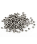 Nickel Plated M1.4 X 1.5mm Hex Nut Set 6 Sided Hexagon Fasteners Carbon Steel Hardware In Silver Tone 200 Pieces For Precise Small Scale DIY Projects And Electronics Repair