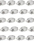 Heavy Duty 20 Pack Five Eighths To One Inch 304 Stainless Steel Hose Clamps Adjustable Worm Gear Pipe Clamps For Dryer Repair Tubing