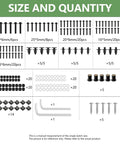 195 Piece Stainless Steel Motorcycle Fairing Bolt Kit M5 M6 Universal Fit For Sportbike Windscreen Screws Fasteners Clips All In One Must Have Kit For Kawasaki Suzuki Honda Yamaha BMW Ducati GSXR Black showing assorted screws and fasteners