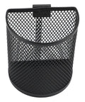 Heavy Duty Industrial Alloy Steel Mesh Pen Holder With Wall Mount Hook Dope Space Saving Desk Organizer Badass Cup Stand For Office School And Creative Pros Straight Up Premium Gear, top view.