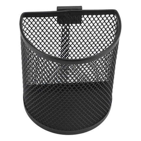 Heavy Duty Industrial Alloy Steel Mesh Pen Holder With Wall Mount Hook Dope Space Saving Desk Organizer Badass Cup Stand For Office School And Creative Pros Straight Up Premium Gear, top view.