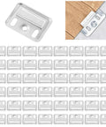 Heavy Duty Stainless Steel Wall Panel Clips 200 Pcs Hidden Backplate Fasteners for 2.5 to 2.8 mm boards arranged on white background.