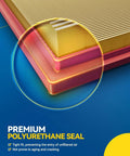 Close-up of Engine Air Filter Replacement For Subaru Ascent Forester Crosstrek Impreza Legacy Outback WRX From 2017 To 2022 with polyurethane seal, detail of filter corner.