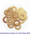 EDC Pocket Knife Brass Washer Set For Pivot Pins 0.5x11x5.2 Mm, 20 Pc Replacement Gasket Shim Cushions For 26 SP Folding Knives