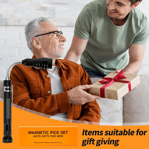Gift being given with Extendable Magnetic Flashlight With Telescoping Magnet Pickup Tool Trio as featured product