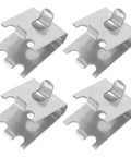 4 Pack Stainless Steel Refrigerator Shelf Clips With Adjustable Support Hooks For Partition Brackets Replacement And Freezer Shelf Stabilization