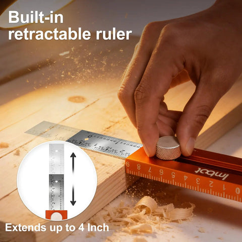Heavy Duty Adjustable Leveling Marking Ruler With Dual Bubble Levels For Quick Plumb Alignment Hella Durable Aluminum Alloy Build Beat Down Ready To Handle Drops While Serving Up Sick Precision On Every Carpentry And Woodworking Job Site