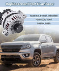 150 Amp Beefed Up High Output Alternator For 2010 2012 Camaro 3.6L And 2015 2016 Colorado Canyon 3.6L 12V Replacement