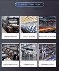 Heavy Duty Stainless Steel Roller Conveyor Idler Built Tough For Daily Warehouse Grind Featuring Spring Loaded Axle in various industrial settings