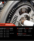 Direct Fit Clutch Flywheel Replacement For Nissan 350Z 370Z Infiniti G35 G37 Q60 heavy duty, showing gears and springs.