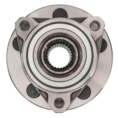 Beefed-Up Front Hub Bearing Assembly For 1995-2007 Ford Taurus Mercury Sable 3-Lug Without ABS 513100, top view of 26-spline hub.