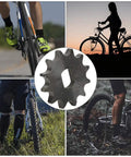 Heavy Duty 12 Teeth Metal Motor Sprocket For Go Karts And Mini Bikes With 428 Chain, displayed with cyclists in outdoor settings.