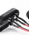 Close-up of LED Lights Kit For RC Crawler Redcat Ascent 18 One Eighteen Scale With Front Spotlight And Taillights 3D Printed Resin Housing