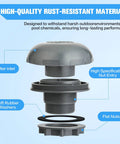 Go-To Pool Inlet Strainer Kit Replacement For Intex And Coleman Above Ground Pools With One And A Half Inch Fittings diagram