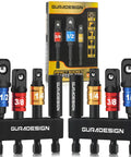 8 Piece Impact Socket Adapter Set For Drill With Quarter Inch, Eighth Inch, And Half Inch Hex Shanks, displayed with packaging.