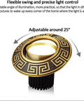 Solid Build Vintage Brass Recessed Led Downlights 10 Pack Dimmable ceiling fixture showing adjustable 25° light angle.