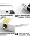 Heavy Duty 110V Acrylic Bending Machine With Reliable Water Cooling System And Beefed Up Aluminum Frame showing infrared heating system and temperature control.