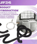 Washer Drain Hose Replacement Compatible With Maytag 1CWTW4 2DWTW 3DWTW 3LWTW 3NWTW4800 3SWTW4800 4GWTW 4GMVW 4KMVW 4KNTW 7MMVW Series Plug And Play No Fuss Install Flexible Hose For Quiet Leak Free Draining black corrugated hose