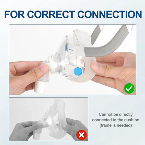 Clip On Respiratory Adapter Replacement Part Made Of Durable ABS For Breathing Tubes And Oxygen Attachments connection guide