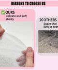 Comparison of sturdy 200 Sheets Disposable Nail Dust Filter Papers for Most Nail Dust Collectors and Vacuums vs flimsy others